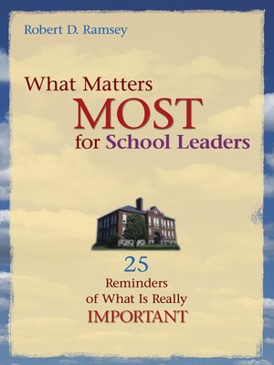 cover image of What Matters Most for School Leaders
